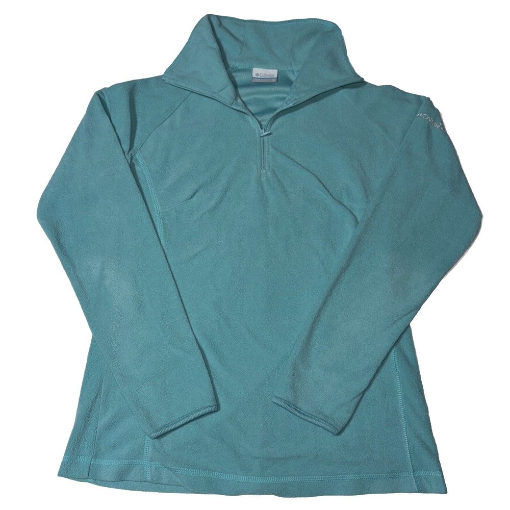 Columbia Half Zip Fleece Sweater Womens M Outdoor Base Layer Thermal Glacial IV - Picture 2 of 9